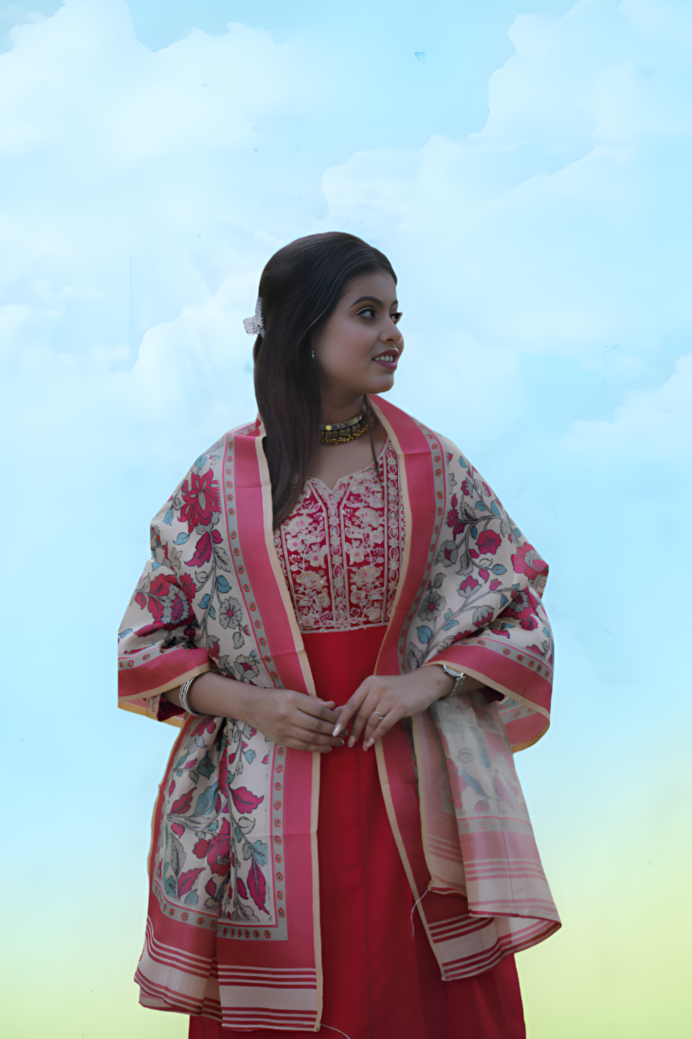 Bichitra Silk Gown